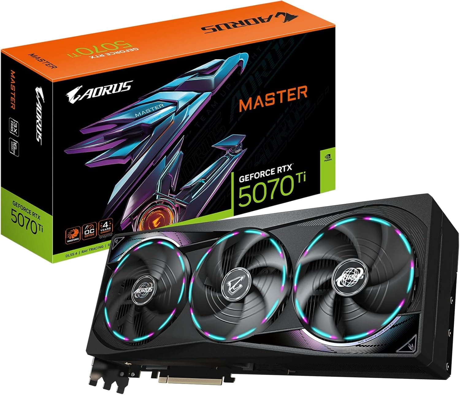GIGABYTE AORUS GeForce RTX 5070 Ti Master 16GB