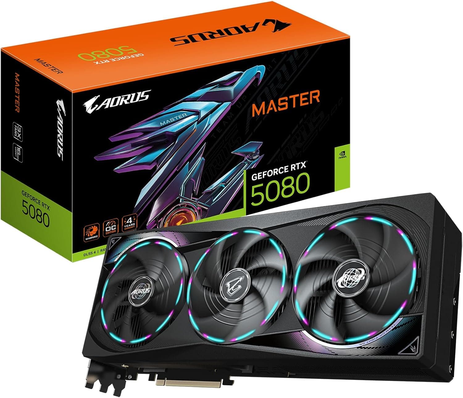 GIGABYTE AORUS GeForce RTX 5080 Master Windforce 16gb