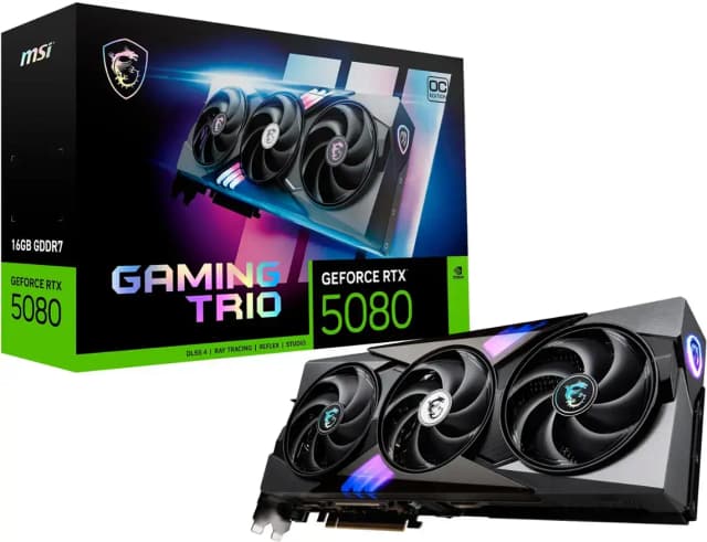 MSI Gaming RTX 5080 16GB Gaming Trio OC