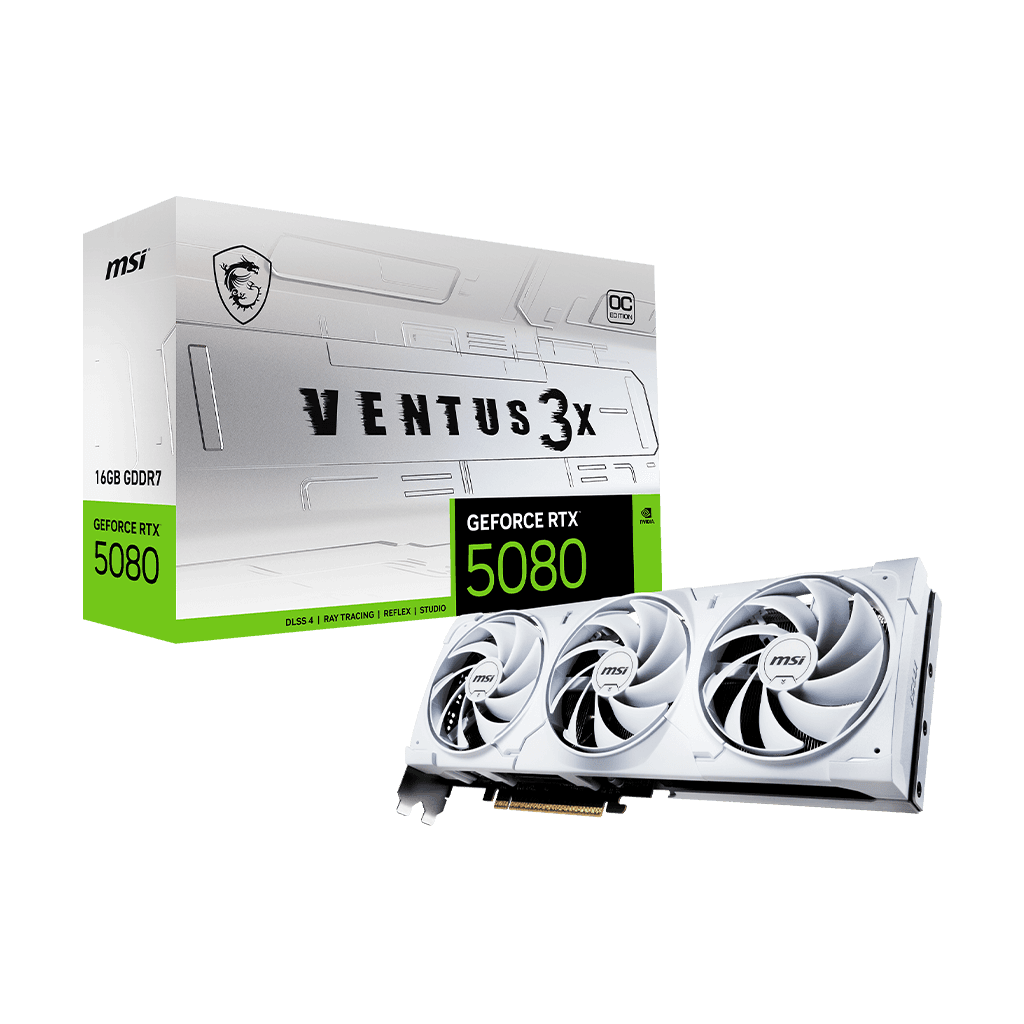 MSI GeForce RTX 5080 16G VENTUS 3X OC WHITE