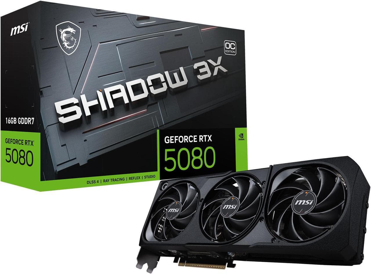 MSI SHADOW GeForce RTX 5080 3X OC 16GB