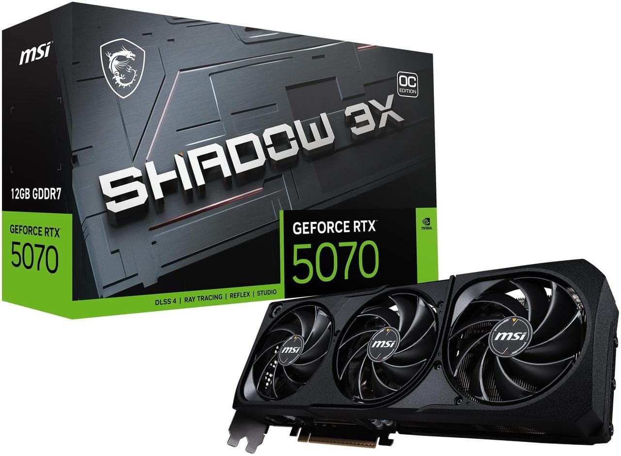 MSI SHADOW GeForce RTX 5070 3X OC 12GB 