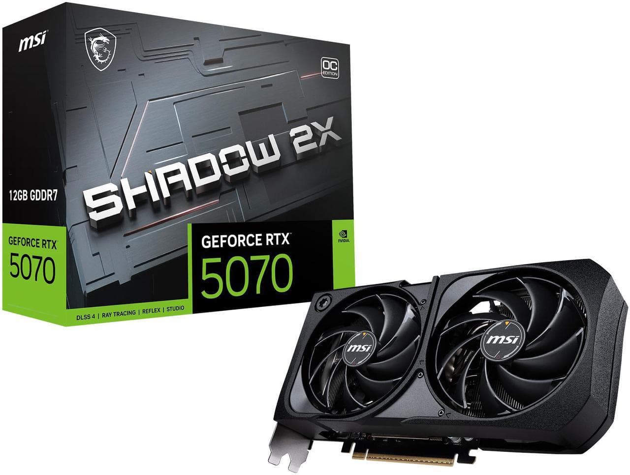 MSI SHADOW GeForce RTX 5070 2X OC 12GB 