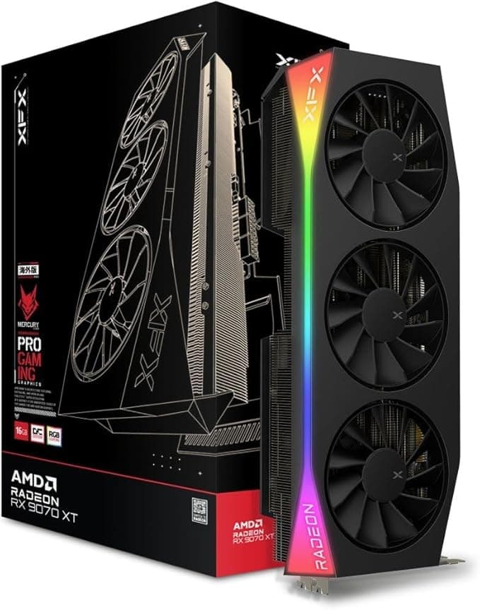 XFX Mercury AMD Radeon RX 9070XT OC Gaming Edition RGB 16GB