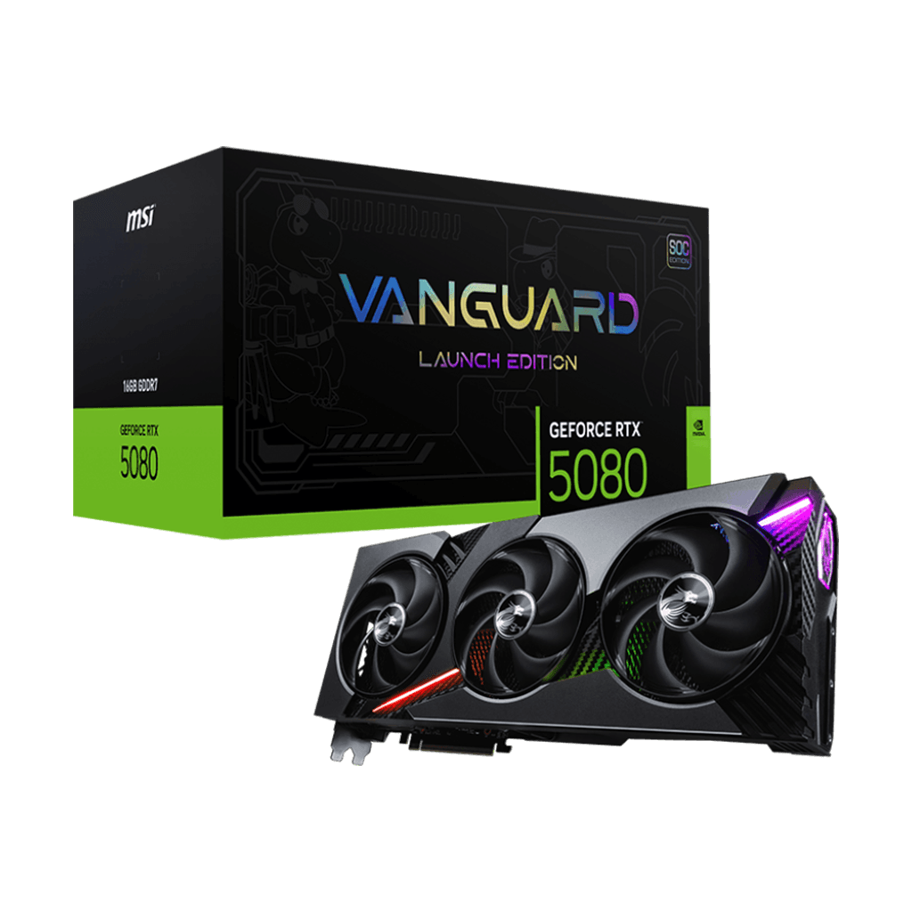 MSI GeForce RTX 5080 16G VANGUARD SOC LAUNCH EDITION