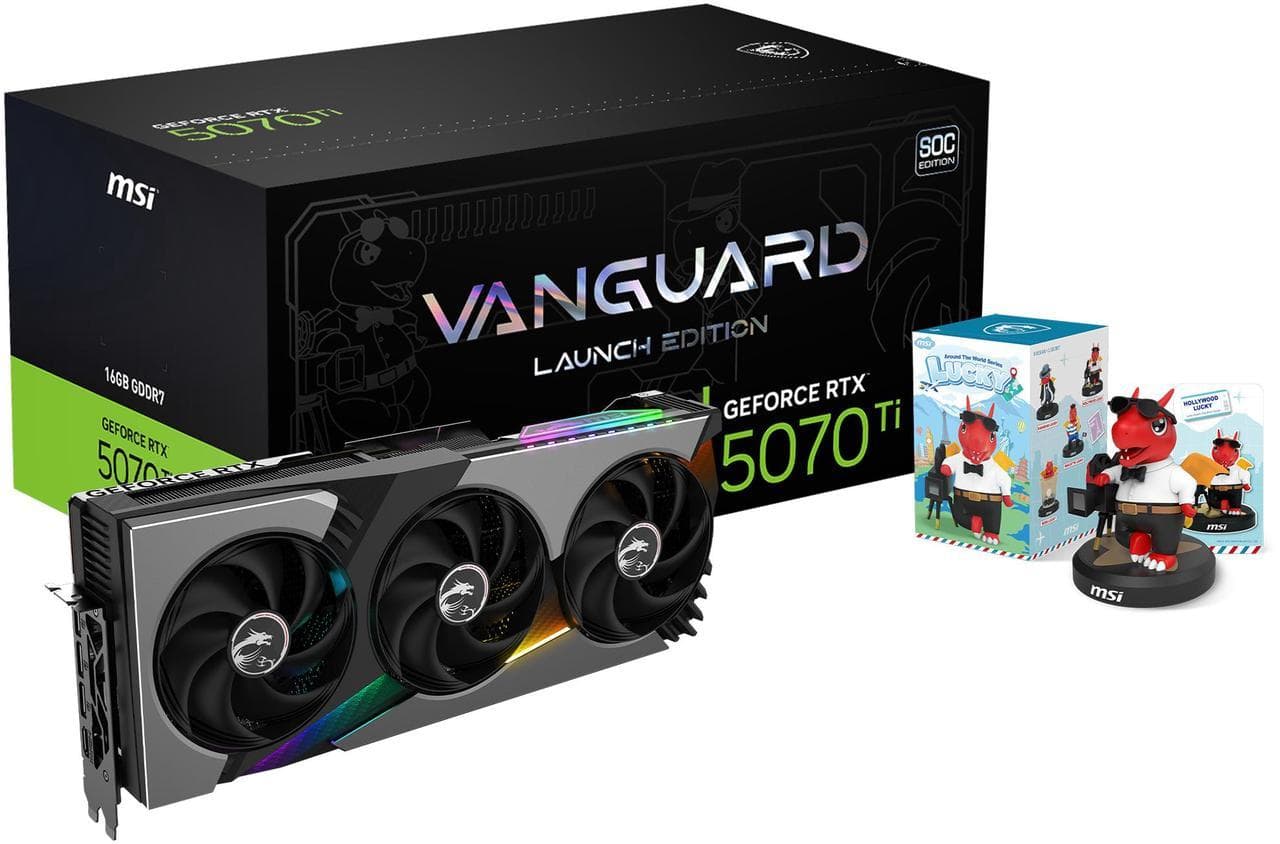 MSI GeForce RTX 5070 Ti 16G VANGUARD SOC LAUNCH EDITION 