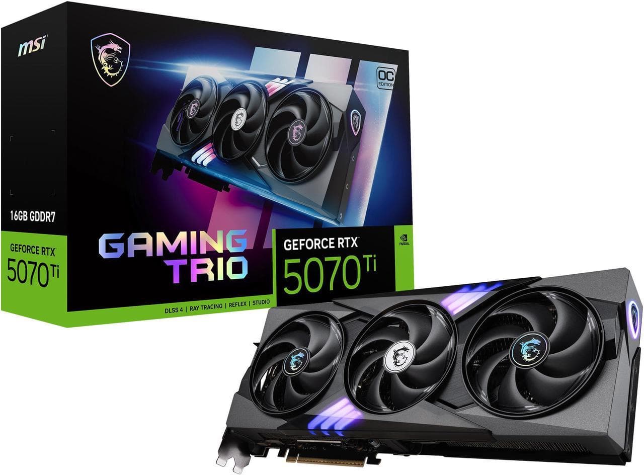 MSI GeForce RTX 5070 Ti 16G GAMING TRIO OC PLUS