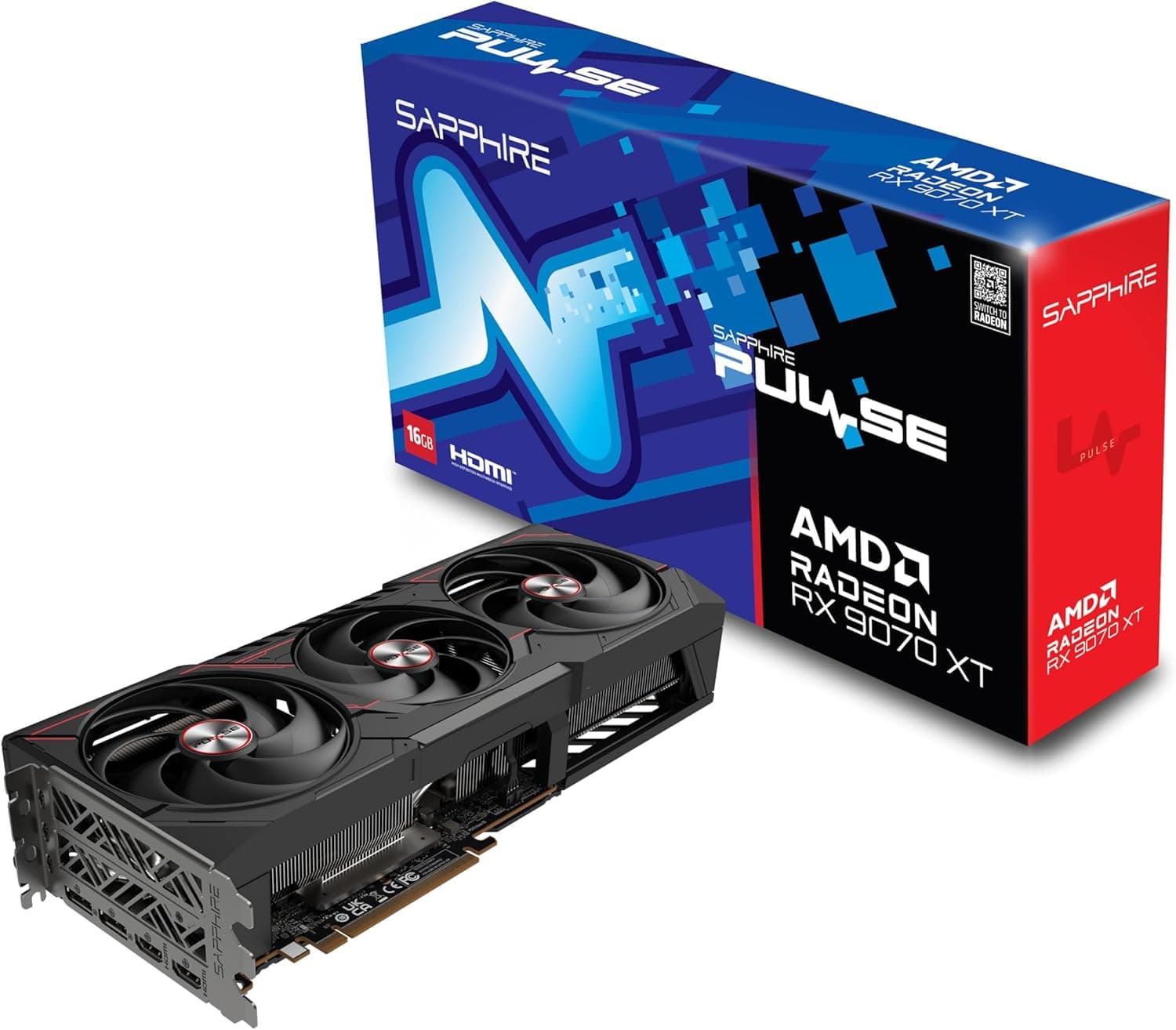 Sapphire Pulse AMD Radeon RX 9070 XT 16GB