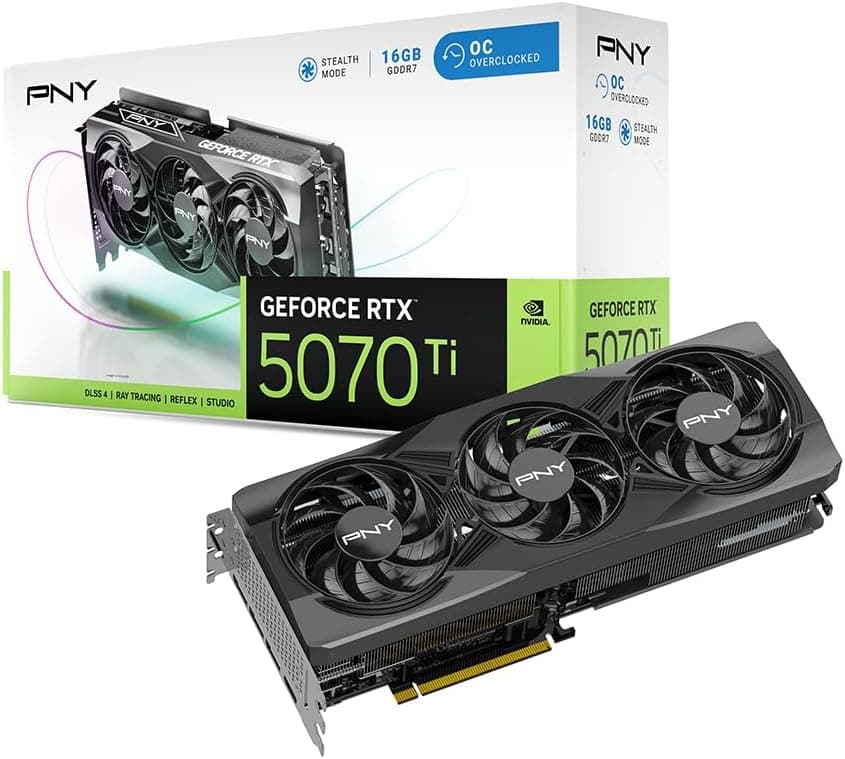 PNY GeForce RTX™ 5070 Ti Overclocked Triple Fan