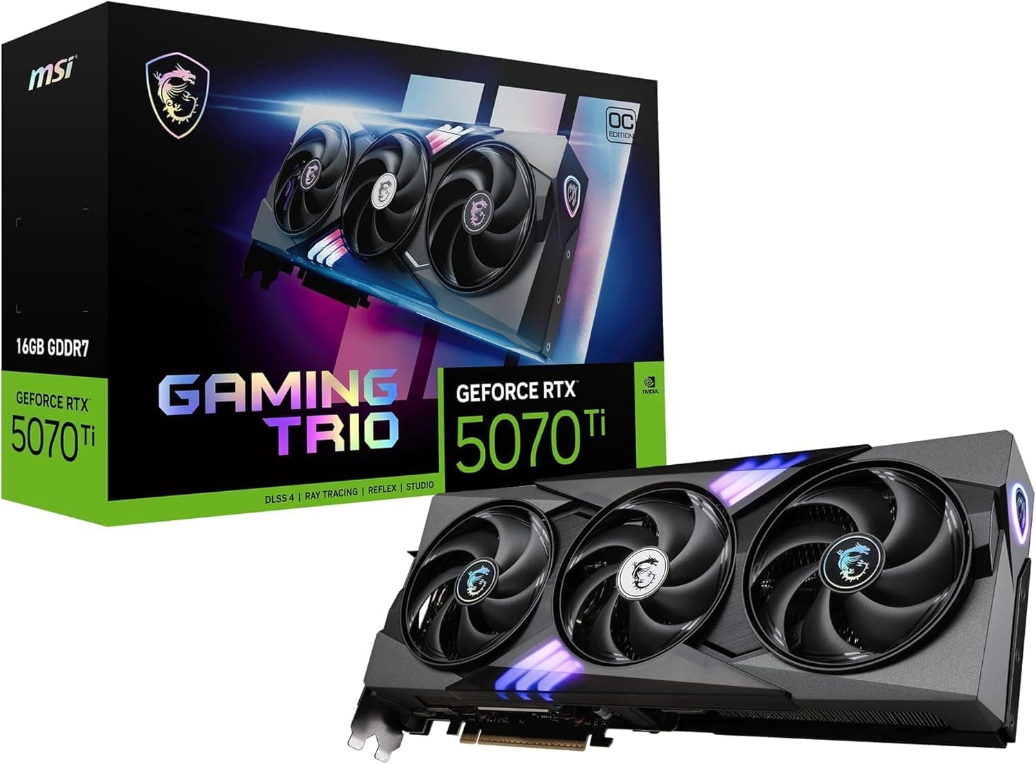 MSI NVIDIA GeForce RTX 5070 Ti 16GB Gaming Trio OC Plus 