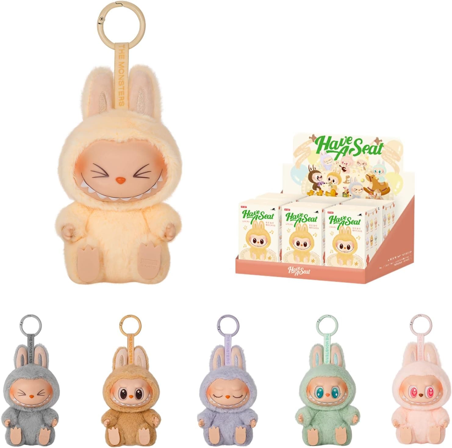 THE MONSTERS Have a Seat &Macaron 2箱セット THE MONSTERS Macaron V2 Have A Seat Series vinyl plush