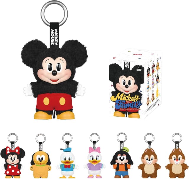 Mickey Family Cute Together Keychain Series Figures Blind Box - Single