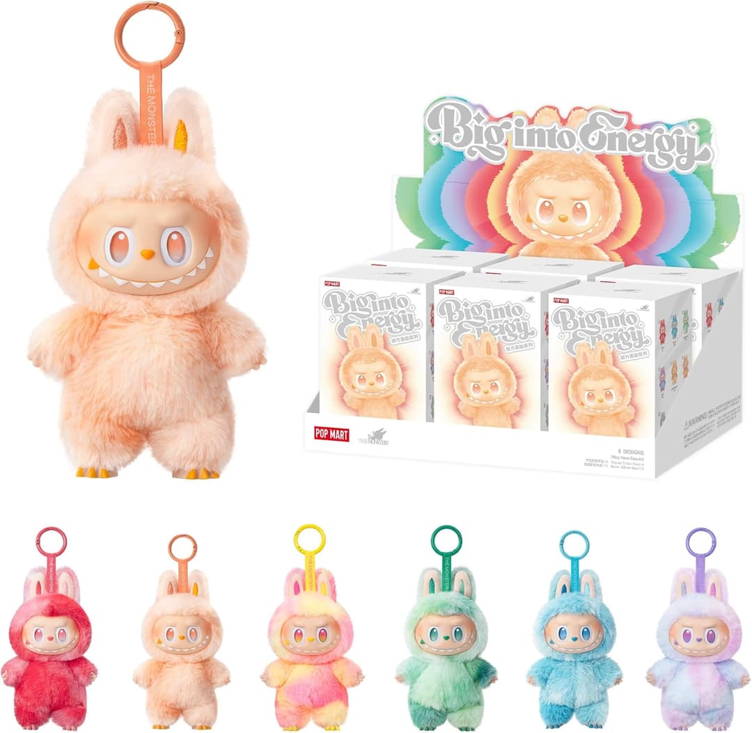 The Monsters Big into Energy Series-Vinyl Plush Pendant Blind Box - Whole Set