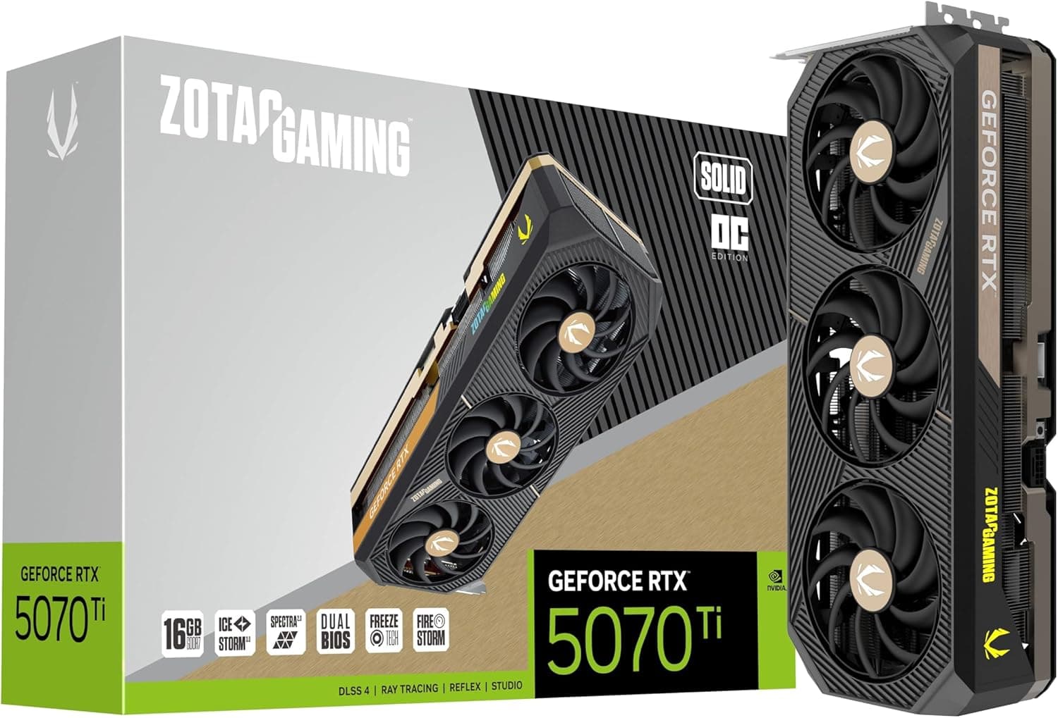 ZOTAC Gaming GeForce RTX 5070 Ti Solid OC DLSS 4 16GB