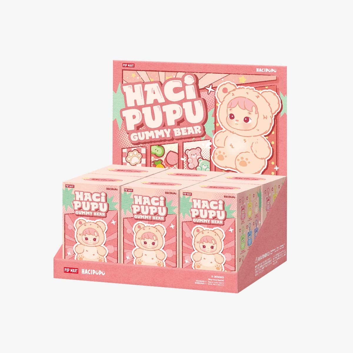 HACIPUPU Gummy Bear Series Vinyl Plush Pendant Blind Box - Whole Set