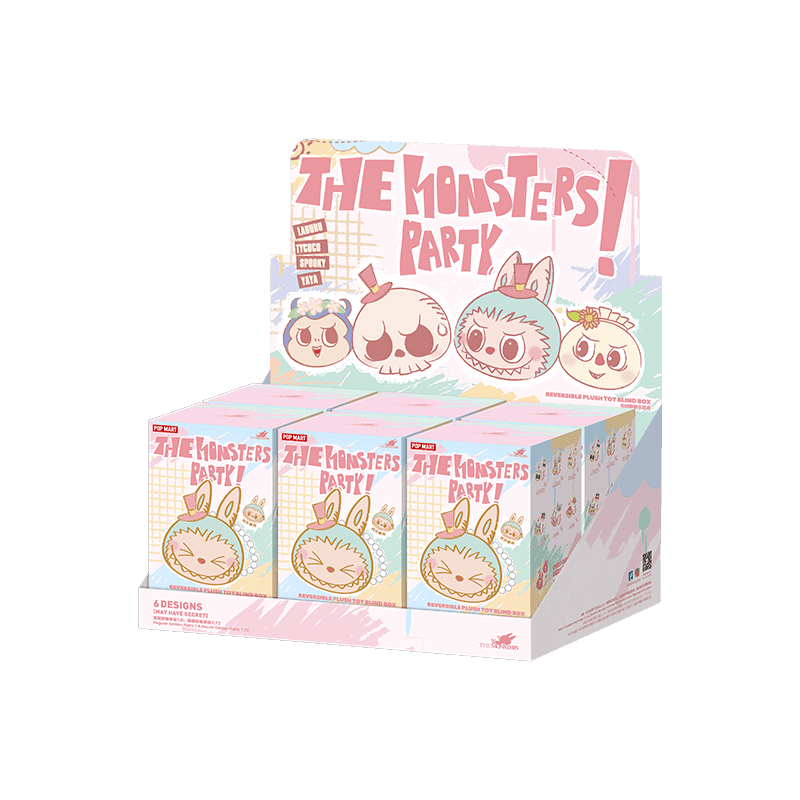 THE MONSTERS Party Series - Reversible Plush - Whole Set