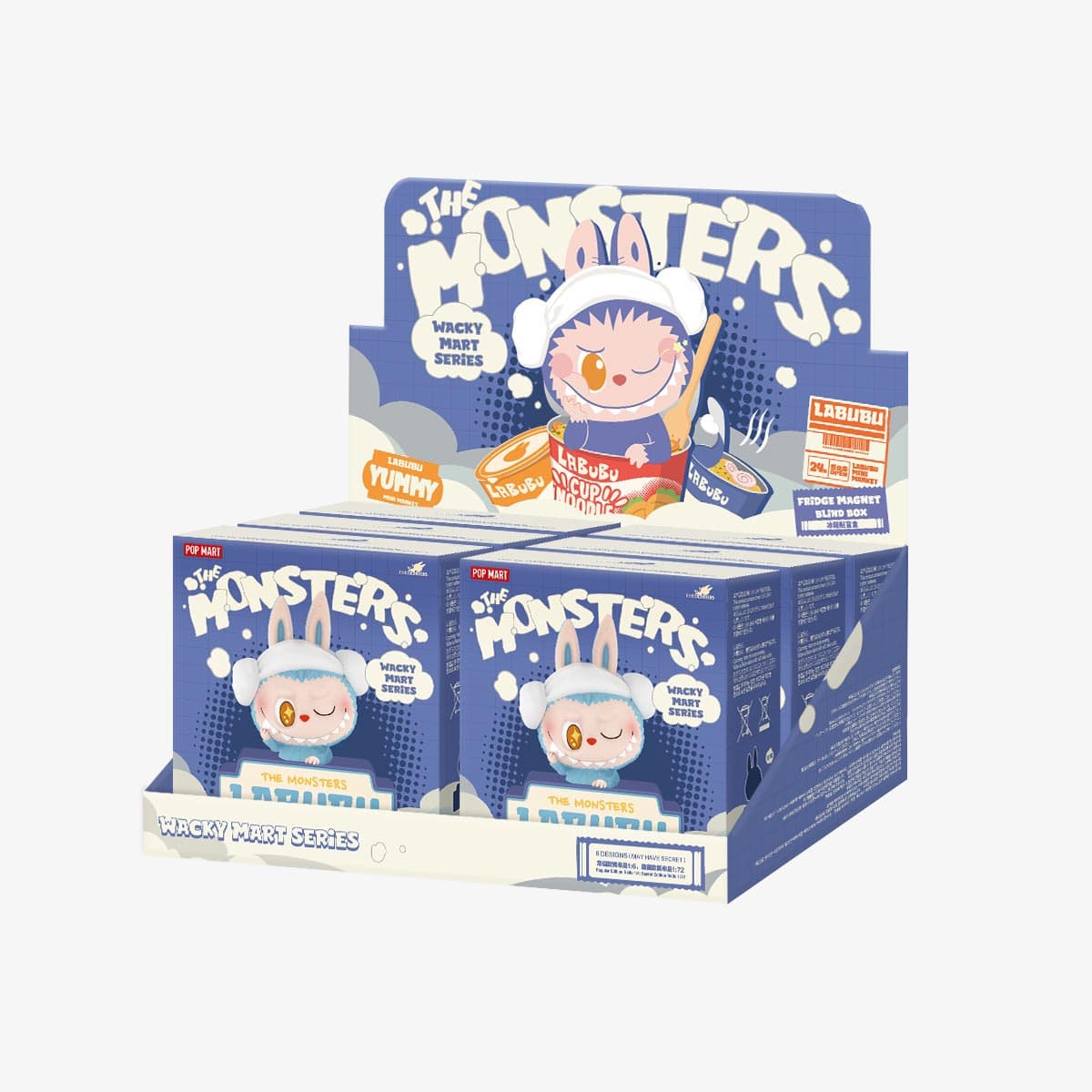 THE MONSTERS Wacky Mart Series Fridge Magnet Blind Box - Whole Set
