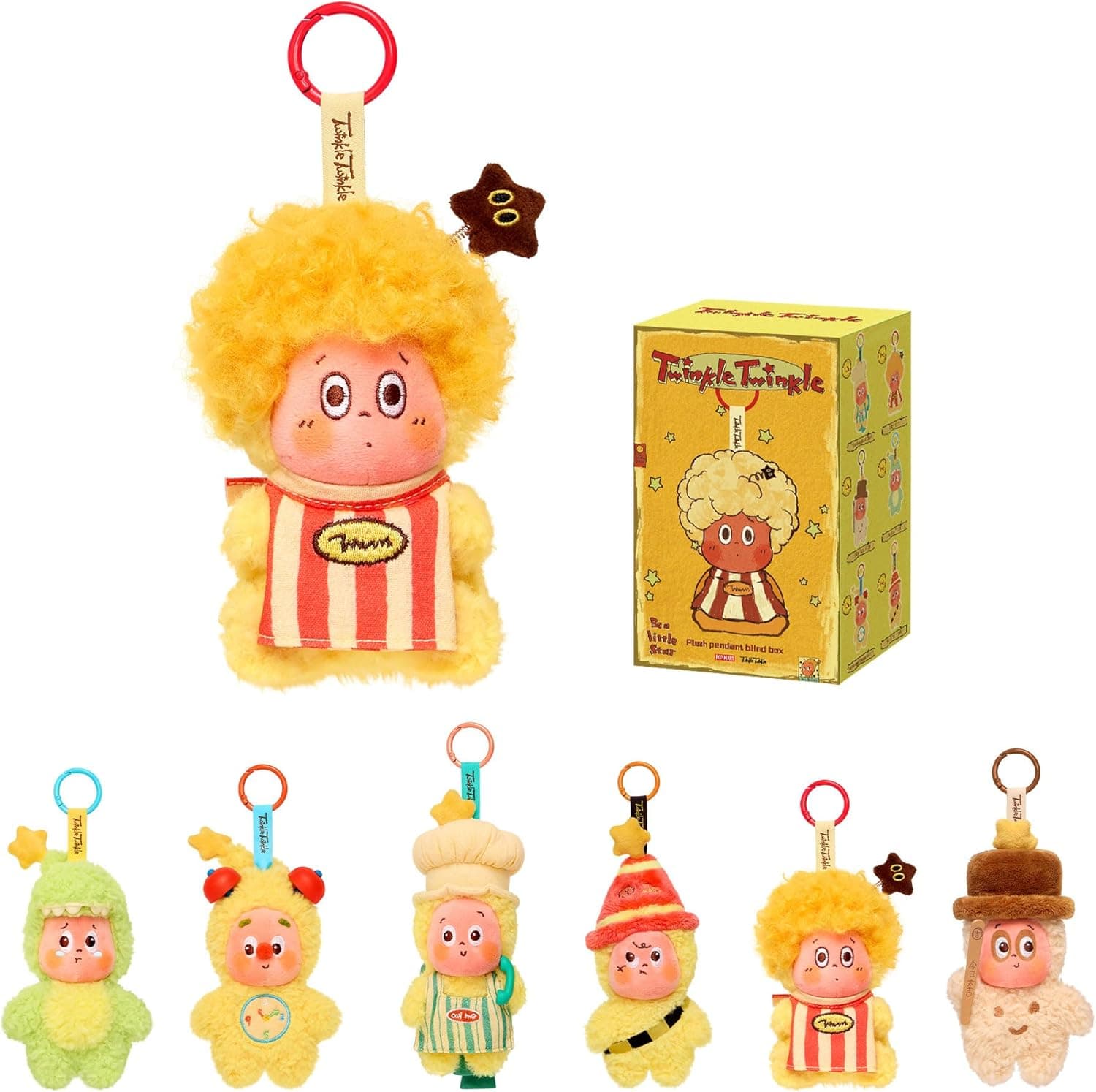POP MART Twinkle Twinkle Be a Little Star Series  Plush Pendant Blind Box - Single