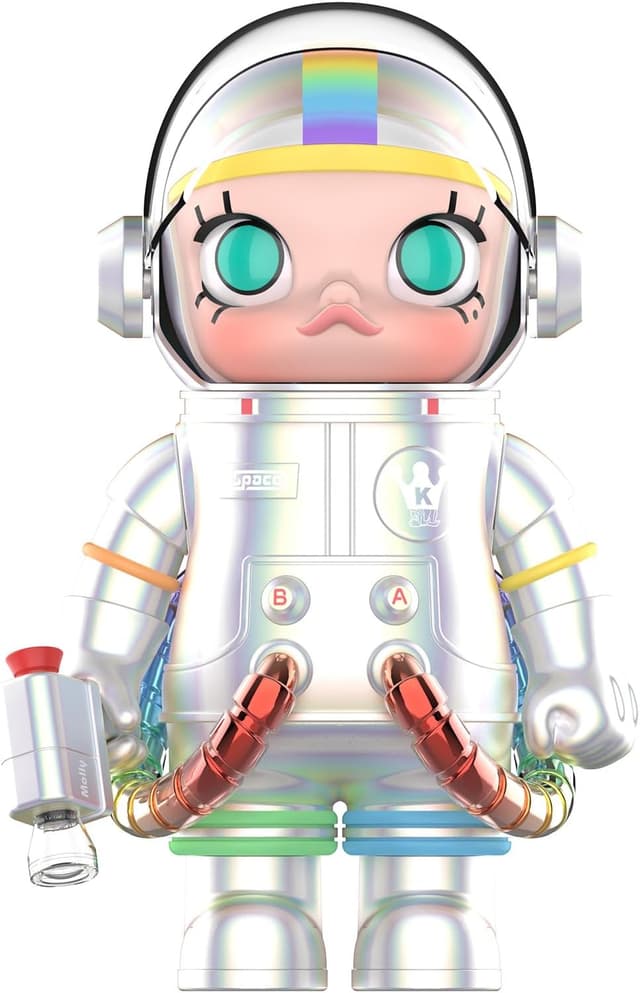 POP MART MEGA Space Molly 400% Rainbow 2.0 Collectible Art Toy