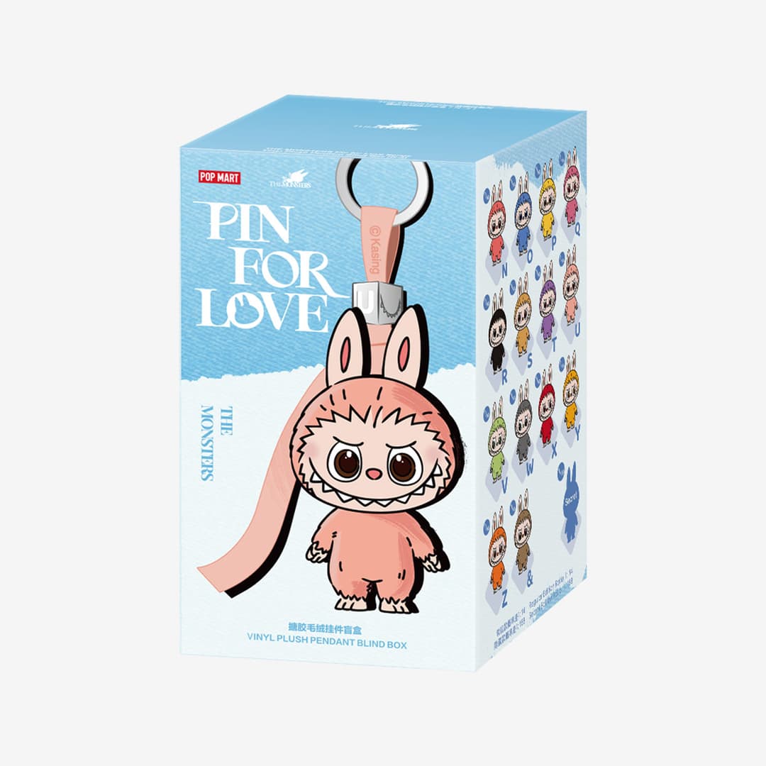 THE MONSTERS Pin for Love Series Vinyl Plush Pendant Blind Box (N-Z) - Single