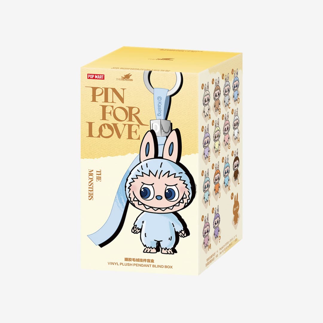 THE MONSTERS Pin for Love Series Vinyl Plush Pendant Blind Box (A-M) - Single