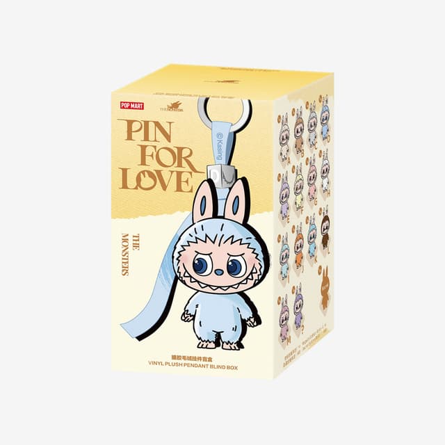 THE MONSTERS Pin for Love Series Vinyl Plush Pendant Blind Box (A-M) - Single