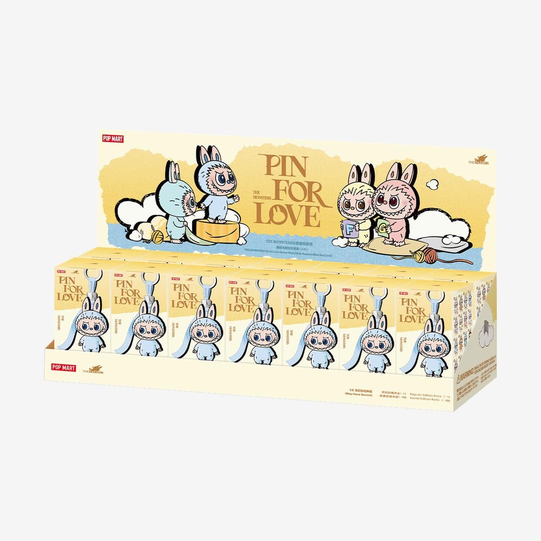 THE MONSTERS Pin for Love Series Vinyl Plush Pendant Blind Box (A-M) - Whole Set