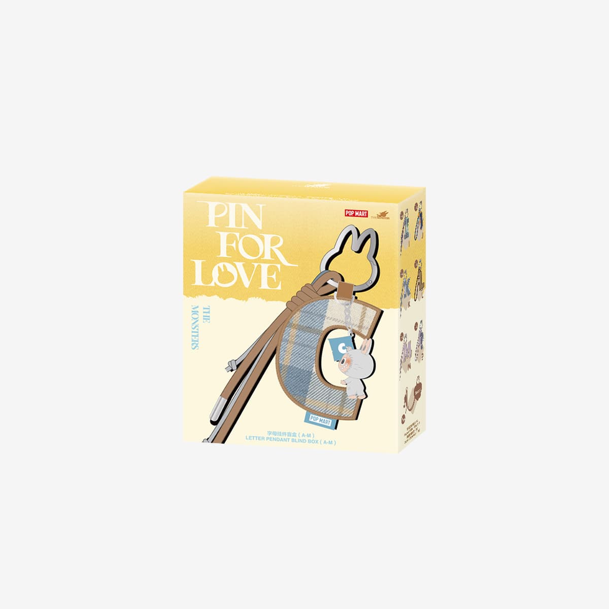 THE MONSTERS Pin for Love Series Letter Pendant Blind Box (A-M) - Single