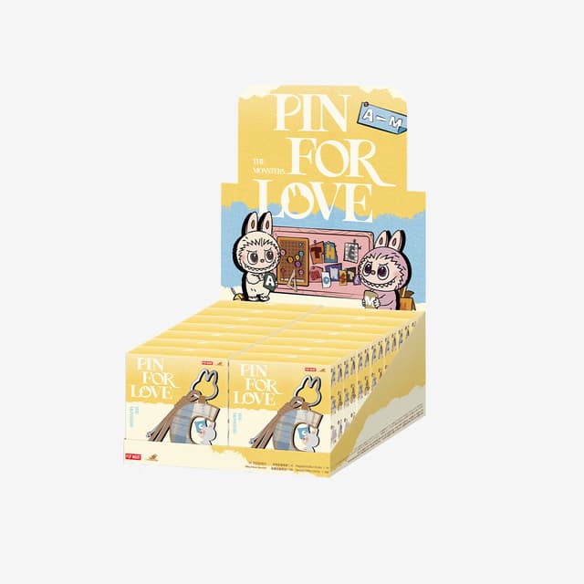 THE MONSTERS Pin for Love Series Letter Pendant Blind Box (A-M) - Whole Set
