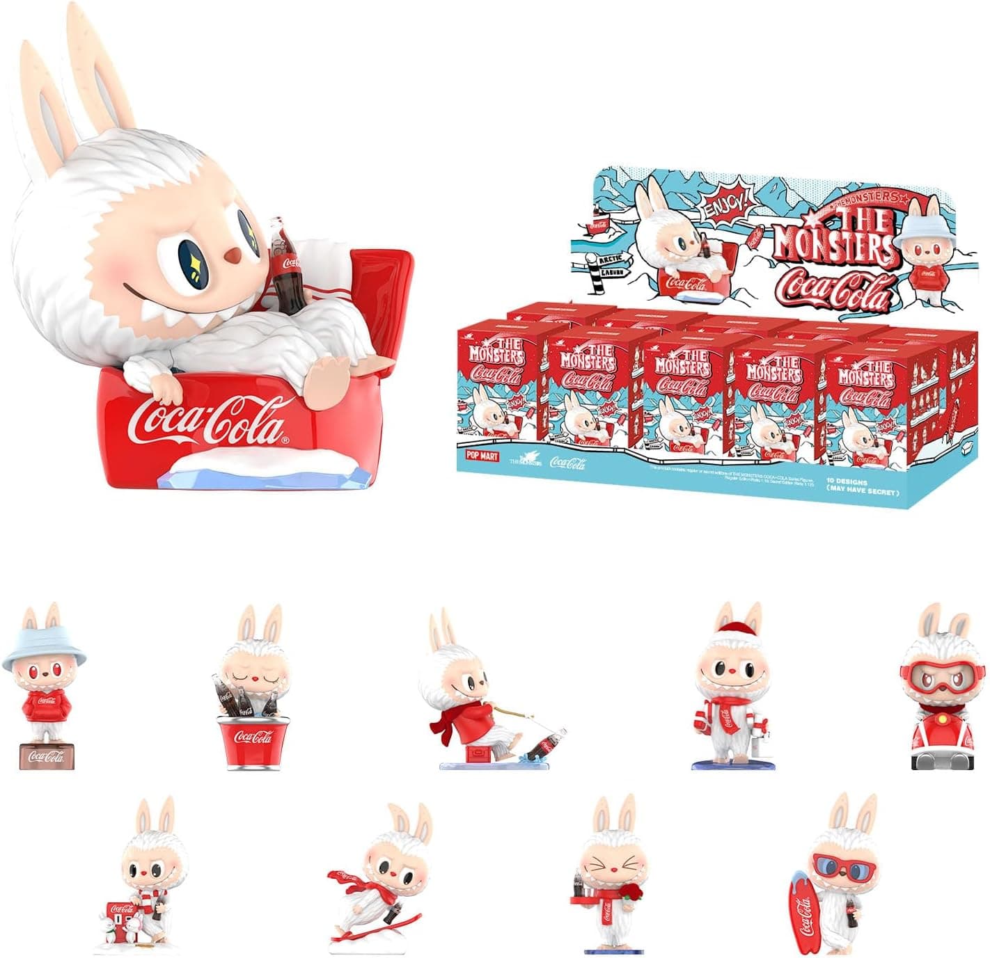 The Monsters Coca-Cola Series, Blind Box Figures - Whole Set