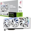 ASUS ROG Astral GeForce RTX 5090 White OC Edition Graphics Card, NVIDIA (PCIe 5.0, 32GB GDDR7, HDMI/DP 2.1, 3.8-Slot, 4-Fan Design, Axial Fans, Patented Vapor Chamber, Phase-Change GPU Thermal Pad)