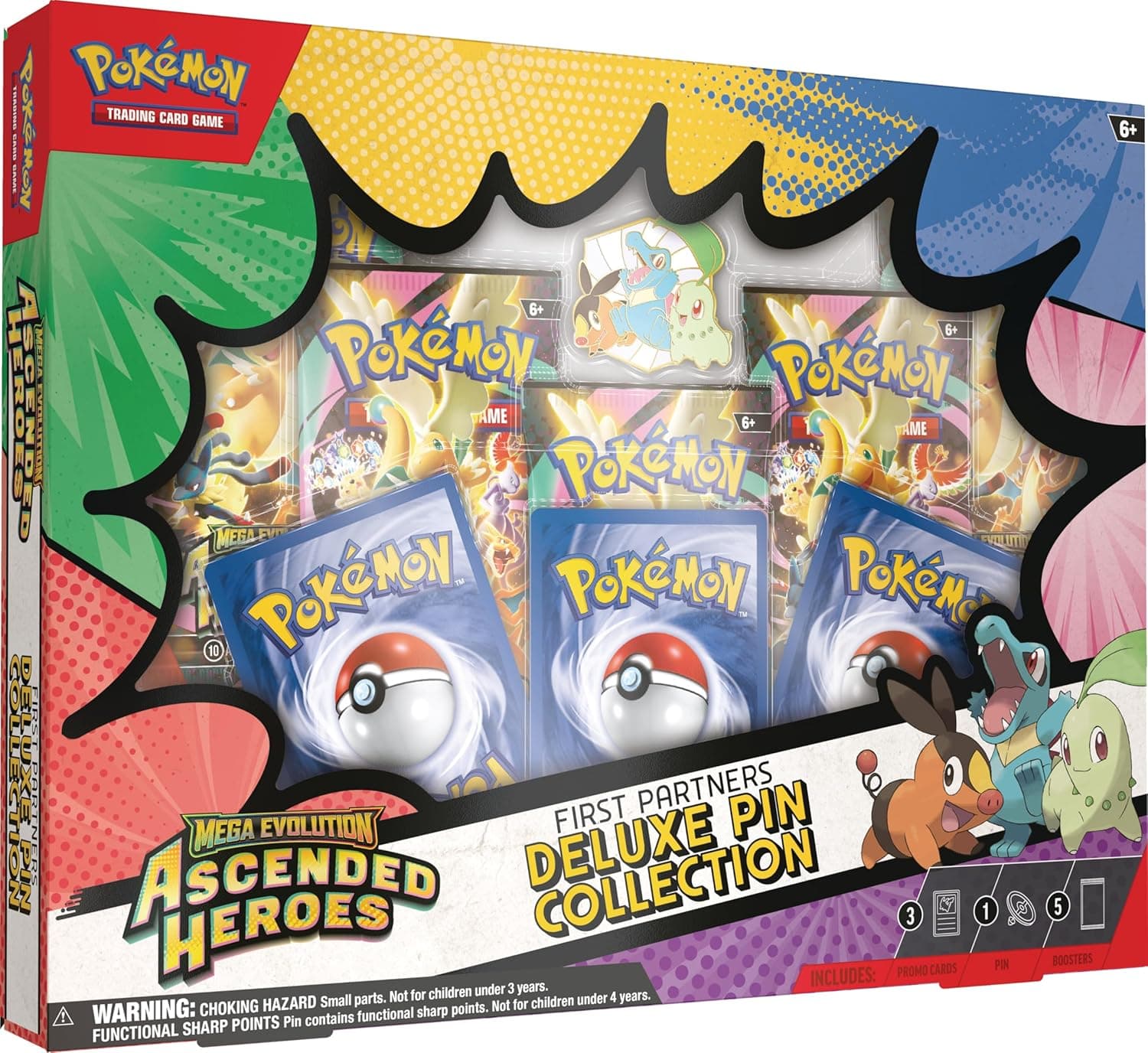 Pokémon TCG: Mega Evolution Ascended Heroes First Partners Deluxe Pin Collection
