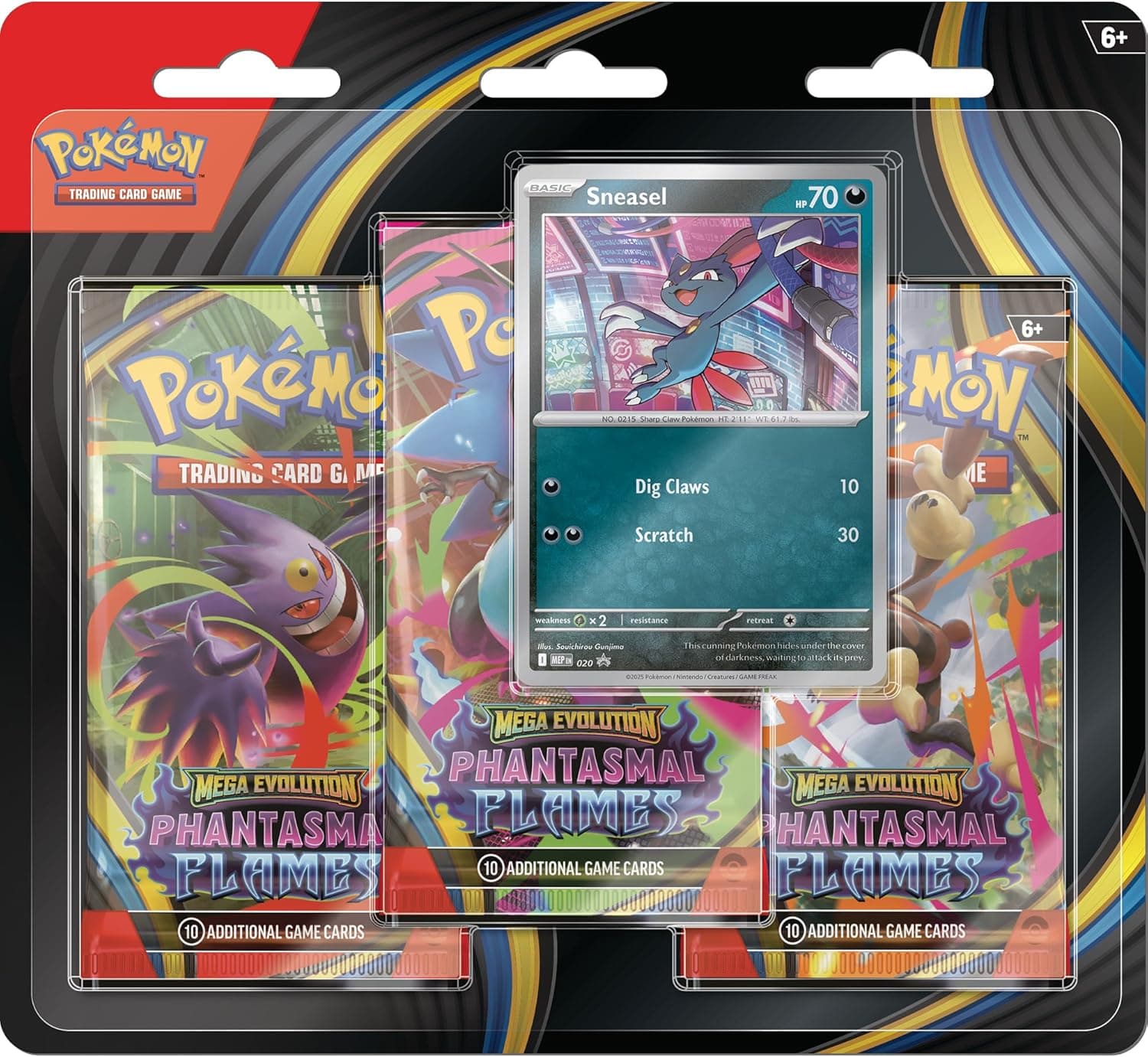 Pokemon TCG: Mega Evolutions Phantasmal Flames 3 Pack Blister