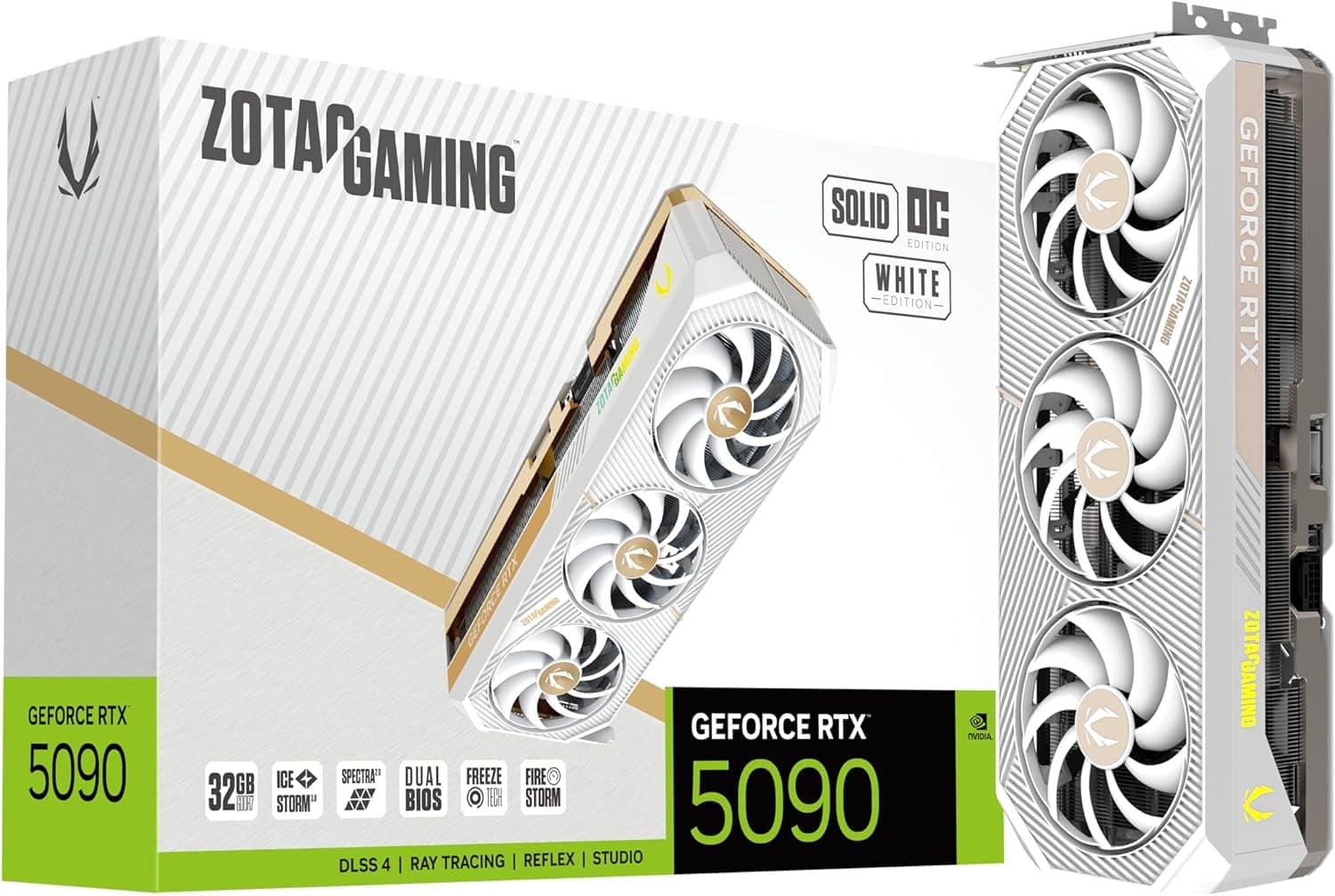 ZOTAC Gaming GeForce RTX 5090 Solid OC White Edition