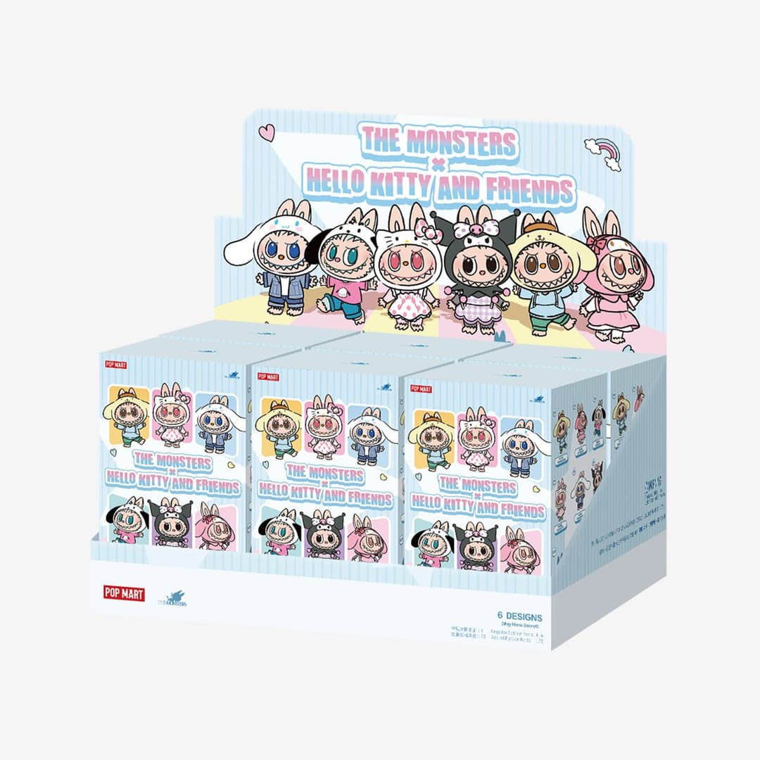 THE MONSTERS x Hello Kitty and Friends Series-Vinyl Plush Pendant Blind Box - Whole Set