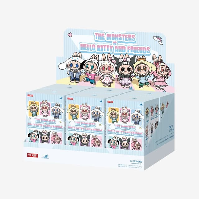 THE MONSTERS x Hello Kitty and Friends Series-Vinyl Plush Pendant Blind Box - Whole Set