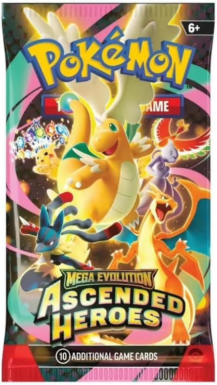Pokemon TCG : Mega Evolution Ascended Heroes 10-Card Booster Pack