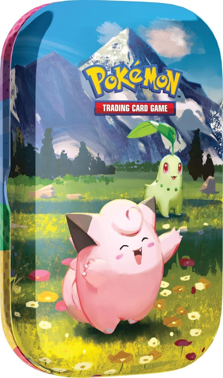Pokemon TCG: Mega Evolution: Ascended Heroes Single Mini Tin - 2 Packs (Clefairy and Chikorita)