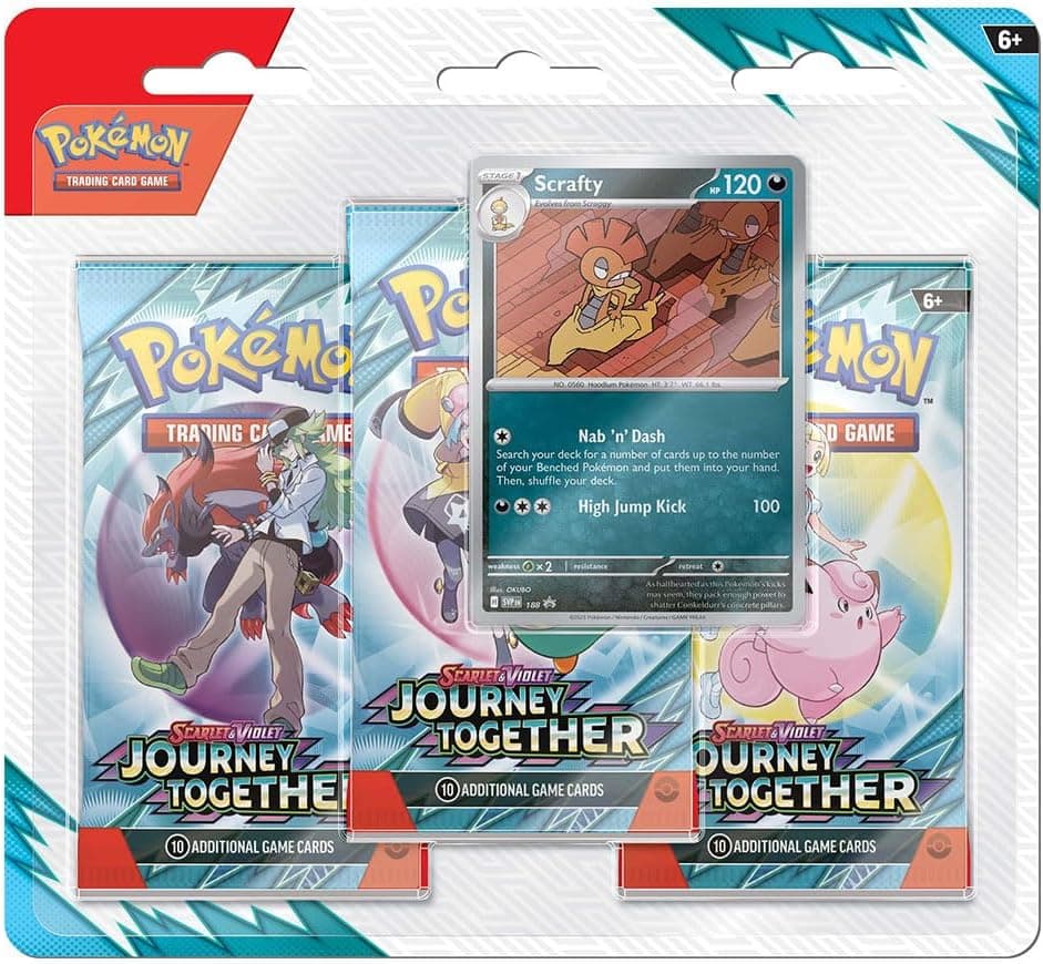 Pokemon TCG Scarlet & Violet 9 Journey Together Three Booster Blister
