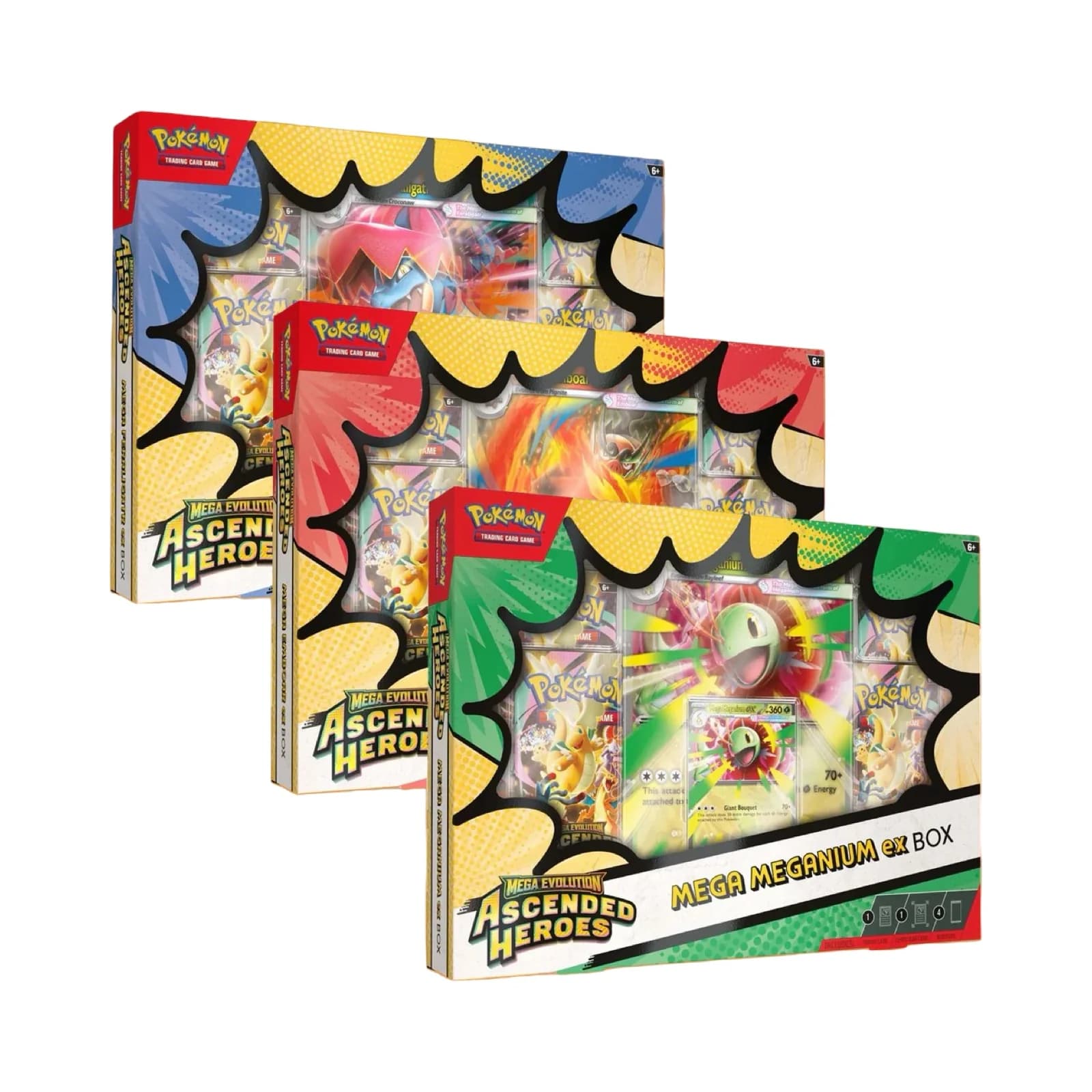 Pokémon TCG: Mega Evolution Ascended Heroes Mega Meganium/Emboar/Feraligatr ex Box