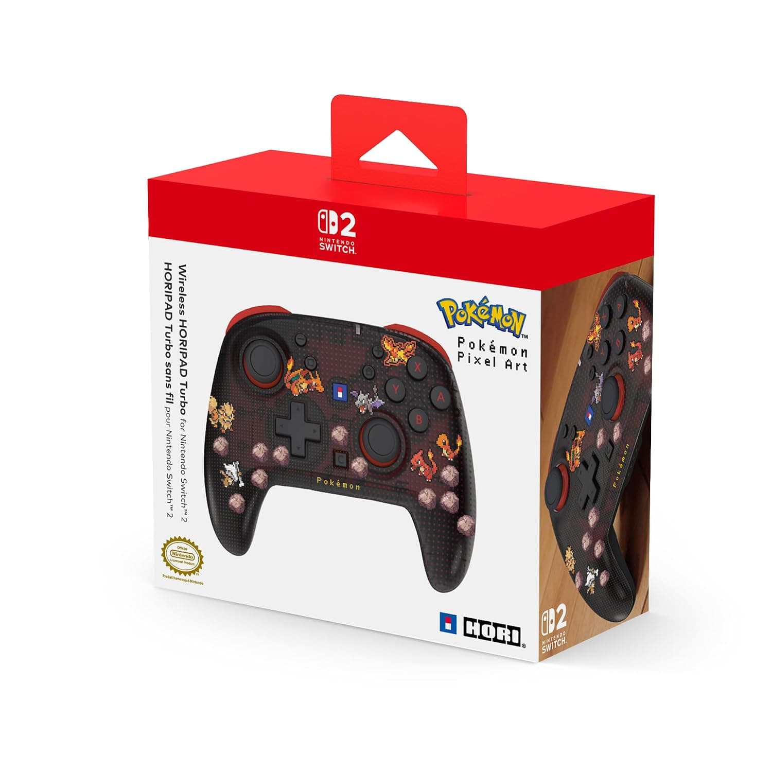 HORI Wireless HORIPAD Turbo (Pokémon Pixel Red) for Nintendo Switch 2