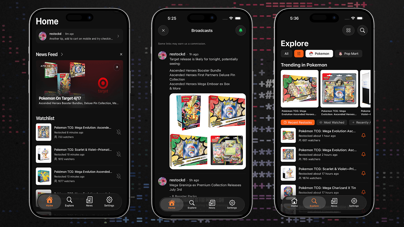 Pokemon Restock App