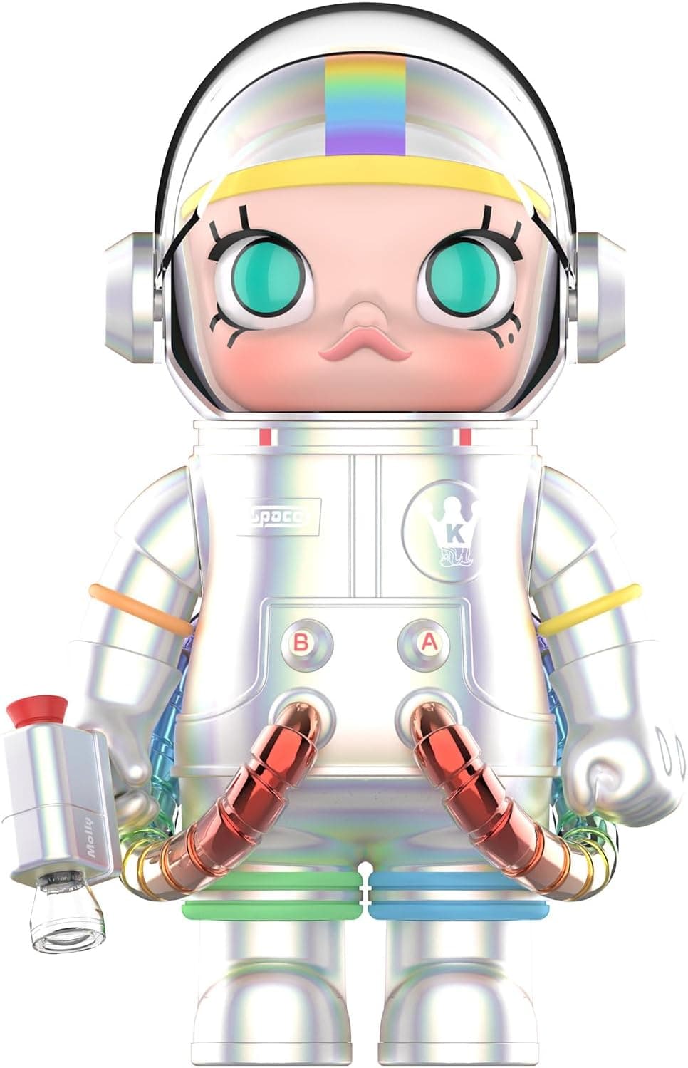 POP MART MEGA Space Molly 400% Rainbow 2.0 Collectible Art Toy