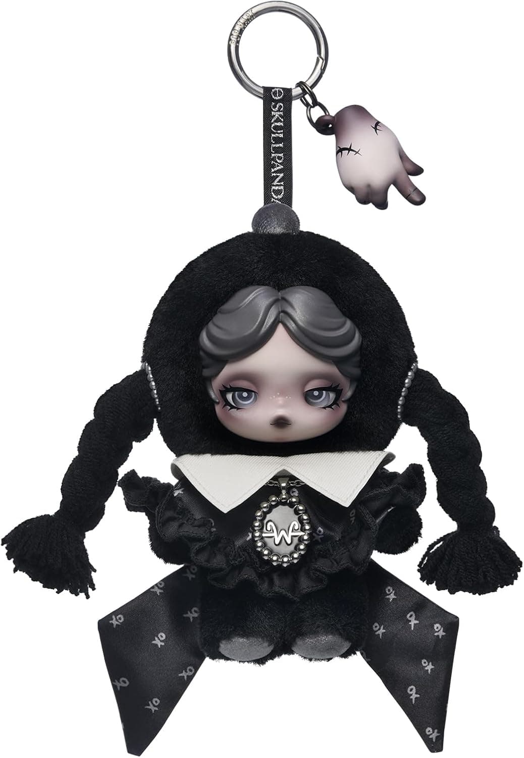 POP MART SKULLPANDA × Wednesday Plush Classic Dress Version)