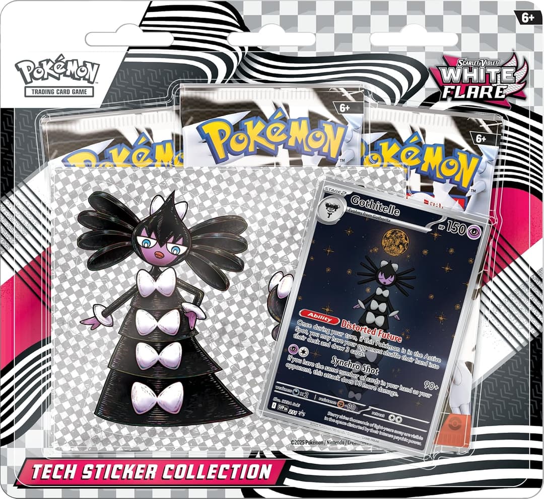 Pokemon TCG Scarlet & Violet 10.5 White Flare Tech Sticker Blister