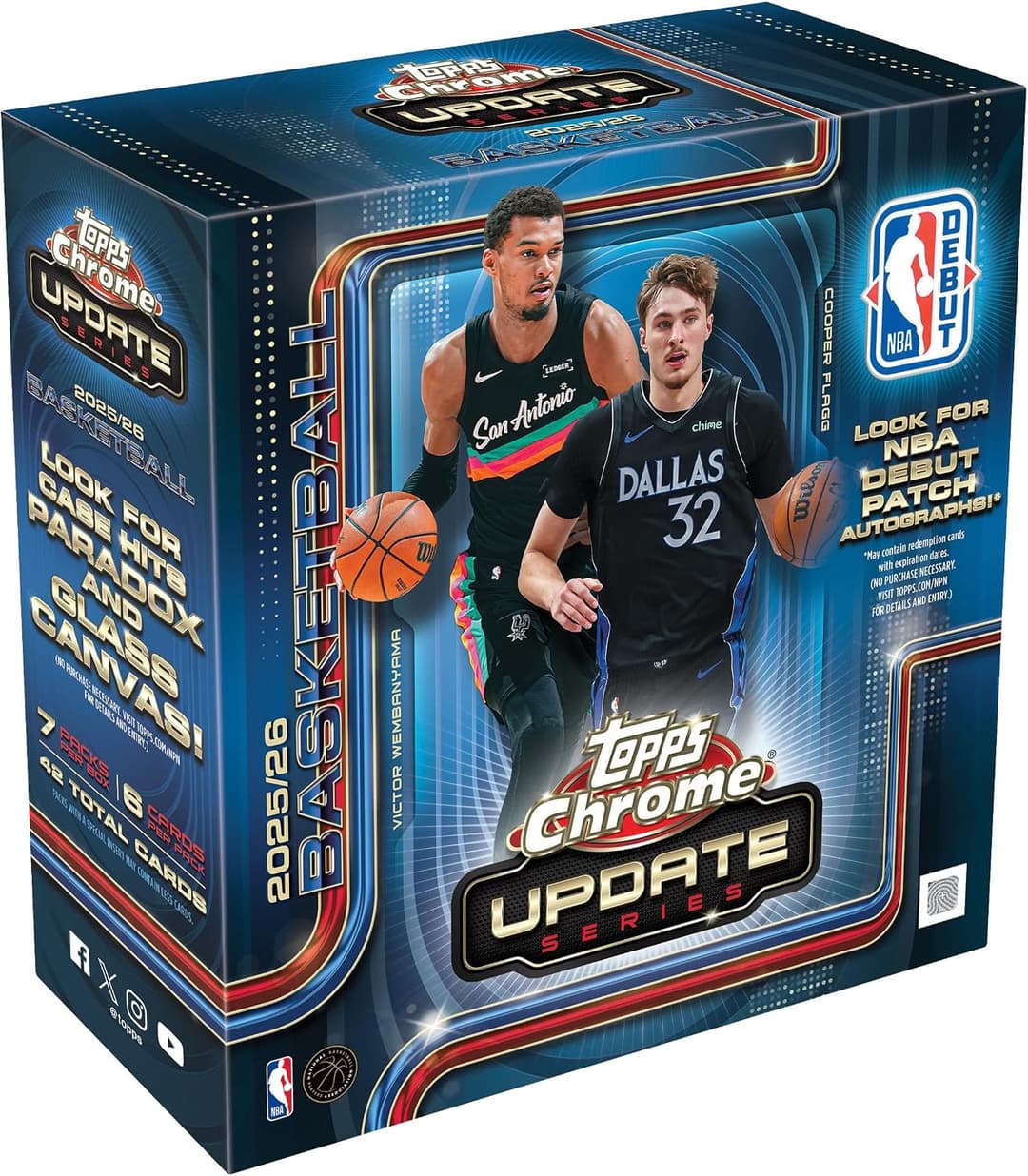 2025-26 Topps Chrome Updates Basketball - Mega Box