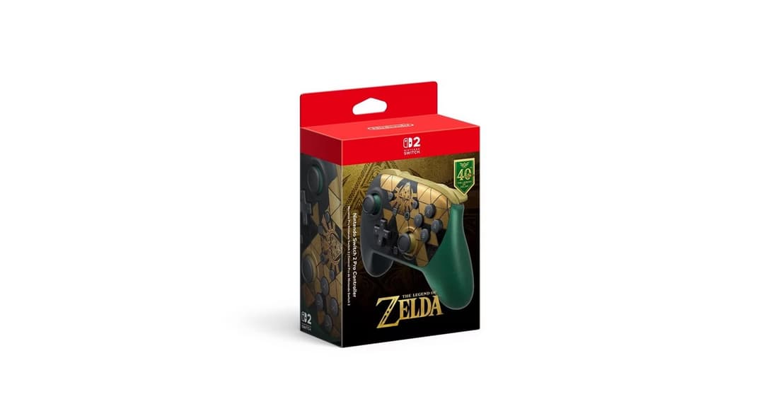 Nintendo Switch™ 2 Pro Controller The Legend of Zelda™ – 40th Anniversary Edition
