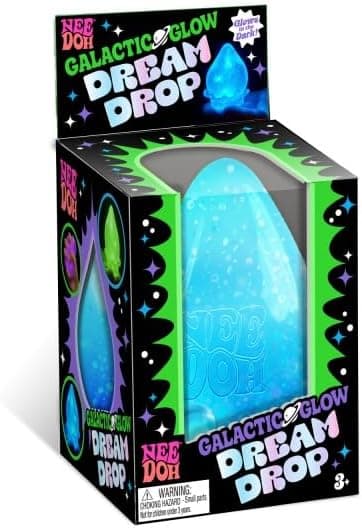 NeeDoh Galactic Glow Dream Drop Sparkle Waterdrop Fidget