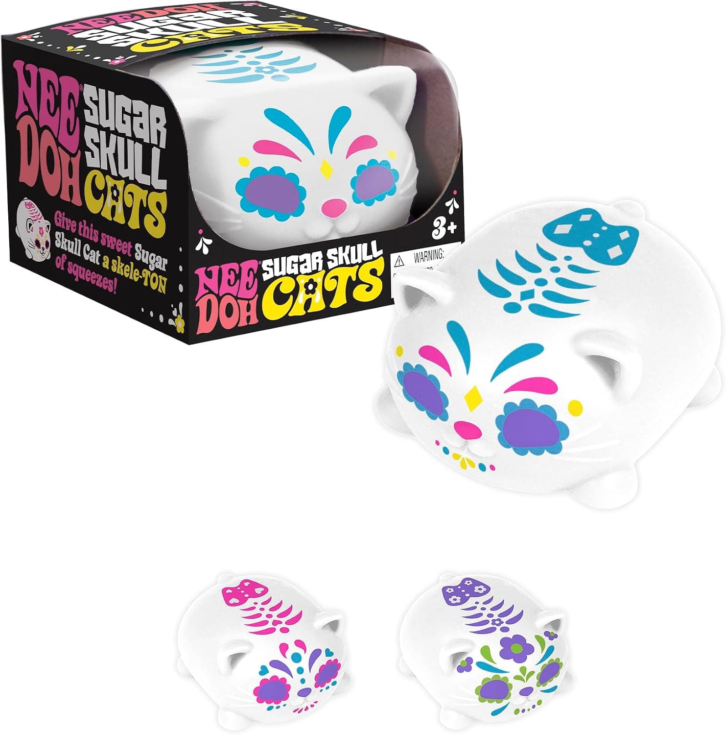 NeeDoh Sugar Skull Cool Cats