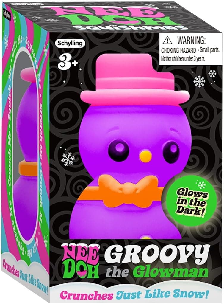 NeeDoh Squishmas Groovy Glowman